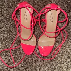 Hot Pink Patent Heels